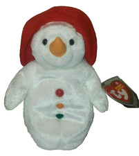 TY Beanie Baby - CHILLIN' the Snowman (7 Inch) MWMTs Stuffed Animal Toy