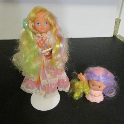 1987 Lady Lovely Locks Doll Shimmer Dress & Hide N Peeks Sunnypeek w Pixie Tail