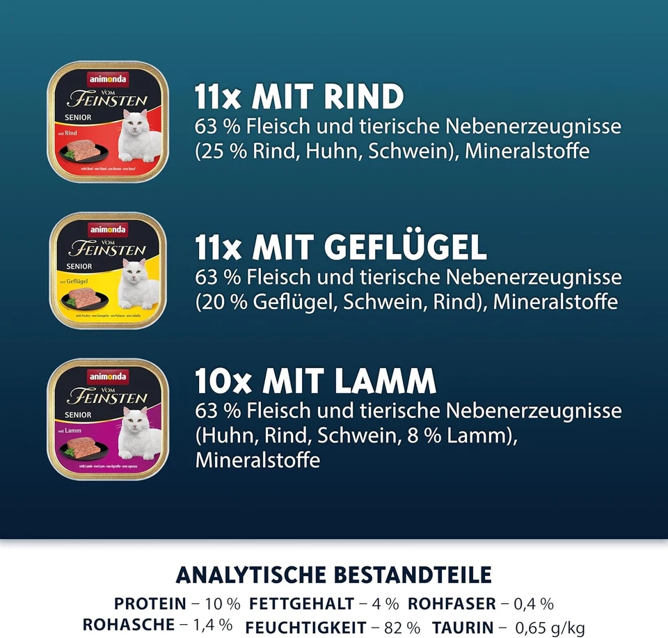 Animonda Vom Feinsten Katzenfutter Nass Senior Vielfalt Getreidefrei - Bild 3 von 4