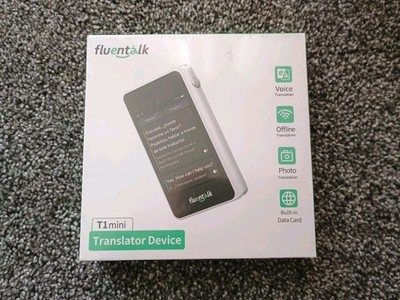 Fluentalk by Timekettle, T1 Mini Translator Device No WiFi Needed New Sealed