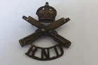 MILITARY BADGE WW1  RND MACHINE GUN REGIMENT 6CMS X 5CMS (3409)