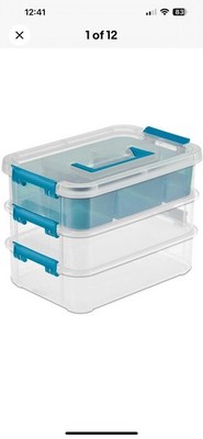 Sterilite 14138606 Layer Stack & Carry Box , 10-5/8-Inch