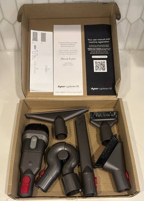 Dyson OEM Cyclone Vacuum V10 Animal Attachments 6 Pieces Crevice Brushes