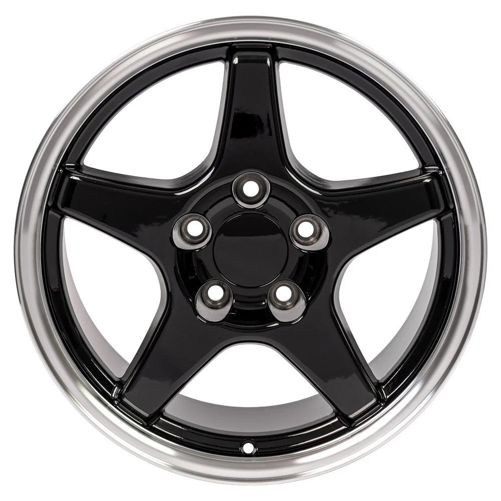 OE Wheels CV01-17095-5475-56BM 17" Replica fits Chevrolet Corvette ZR1 Black