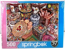 Springbok 33-01585 Cookie Tins 500 Piece Jigsaw Puzzle Sealed New in Box
