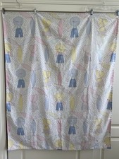 Vintage Sunbonnet Sue Overall Sam Handmade Baby Blanket - 45 x 54