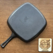 WagnerWare FLAT Square Cast Iron Skillet - JMB Restorations