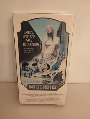 Sealed! BOXCAR BERTHA 1972 VHS 1983 Vestron Barbara Hershey Martin Scorsese b29