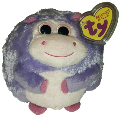 Ty Beanie Ballz Dewdrop The Hippopotamus Ball 5