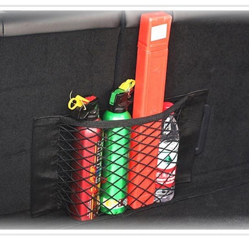 Lot de 2 filets de chargement en maille extensible élastique rangement voiture organisateur pochette universelle - Photo 6/7