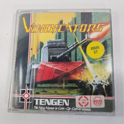 Vindicators jewel case game for Atari ST computers.