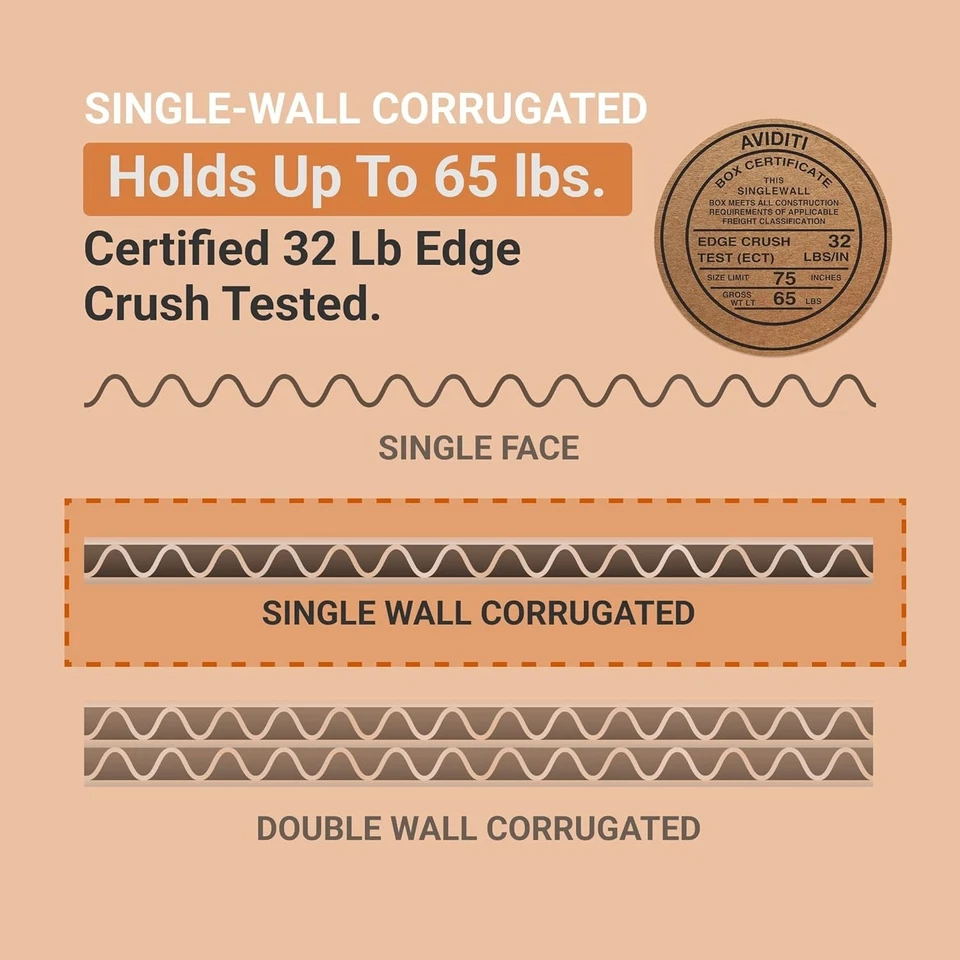 15 x 15 x 15 Shipping Boxes Moving Boxes Corrugated Kraft 25/Bundle 25/Pack - Image 3 of 4