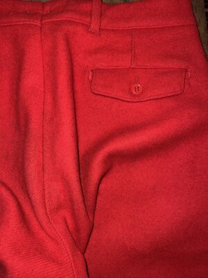 Vintage Ski Pants Red Wool 30's 40's 50's | eBay
