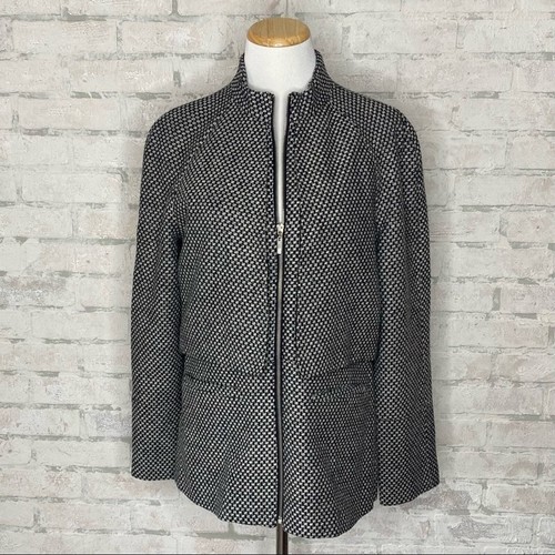 Tulle | Gray & Black Tweed Blazer Jacket