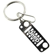 Plasticolor 4477 Jeep Logo Over Grill Metal Key Chain Official Licensed Not Blac