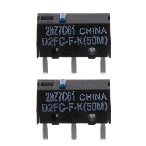 2Pcs Original OMRON D2FC-F-K (50m) Blue Dot Mouse Micro Switch
