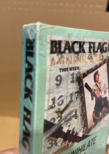 BLACK FLAG annihilate this week live SEALED CASSETTE EP punk KBD hardcore RARE - Picture 6 of 8