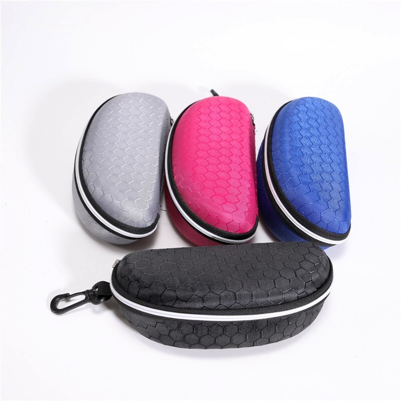 Sunglass Case Sunglasses Chain Cover Hard Case Eye Glasses Clam Shell Zipper With Hook Shell Box New Eyeglasses Etui Lunette Rigide - Foto 11