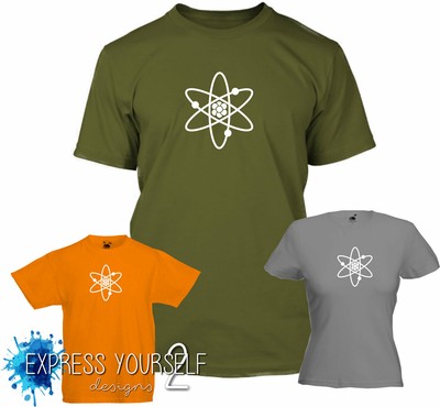 Atom - T-Shirt, Wissenschaft, Chemie, Physik, Geek, Cern