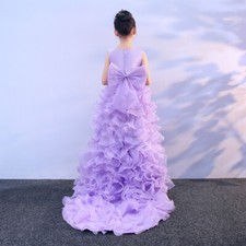 Girl Children's Trailing Dress Summer Girl Lace Princess Catwalk Show Dress