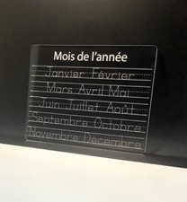 "Mois de l'ann e" - French Dry Erase Board