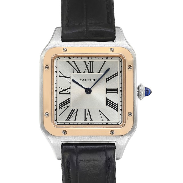 Cartier Santos Silver Men's Watch 