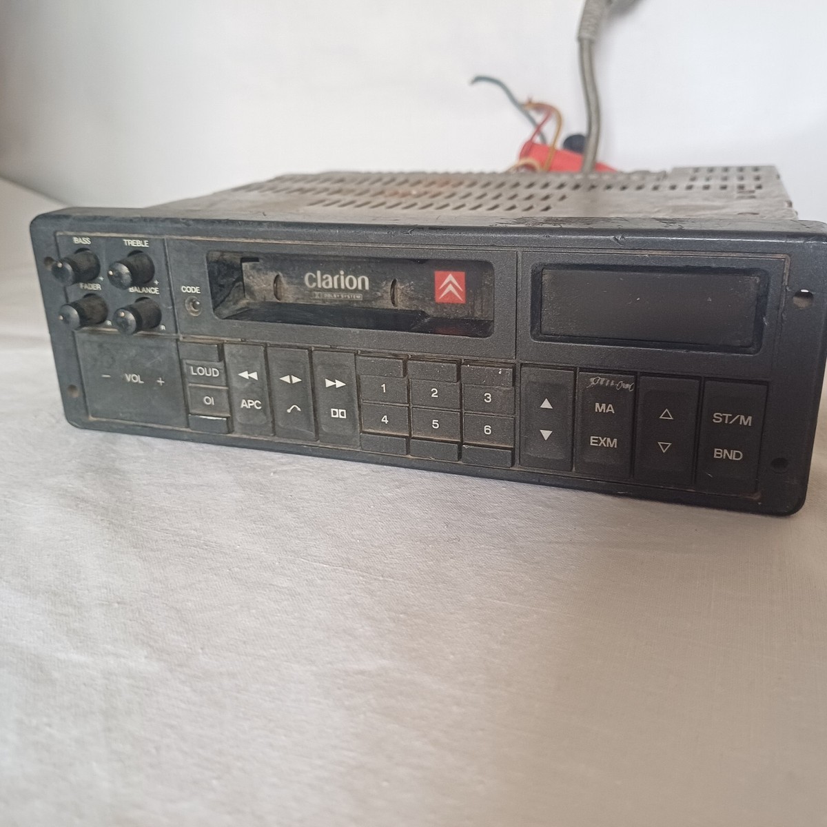 Vintage Autoradio Clarion PU-9358A Citroen Car cassette player