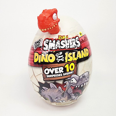 Zuru Smashers Dino Island Dino Egg Over 10 Surprises Red Dinosaur - NEW