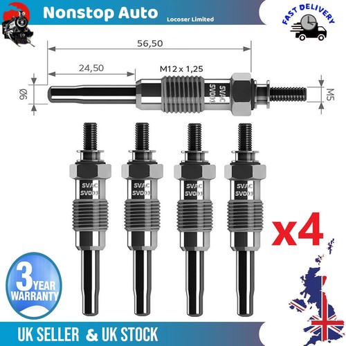 4X Glow Plugs For CHRYSLER Voyager 71719015 eBay