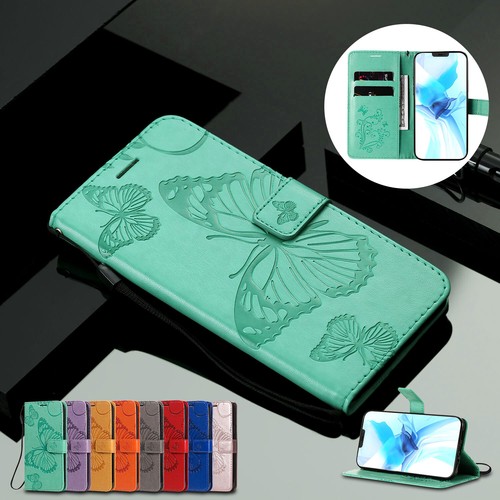 Magnetic Leather Wallet Case For iPhone 13 12 Pro Max 11 XS XR 876 SE Flip Cover - Picture 2 of 59