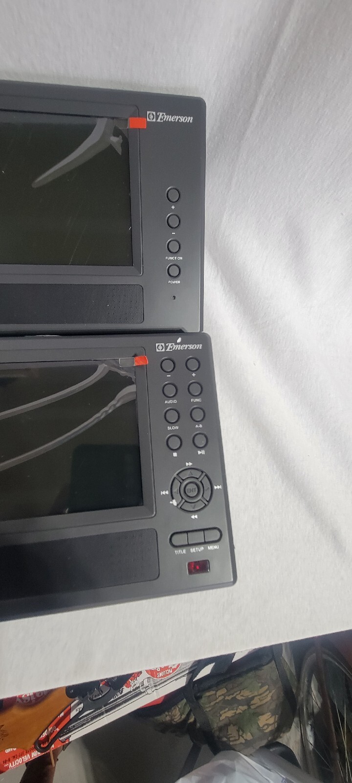 New Emerson Two Screen 7" car DVD player PDE2725N eBay