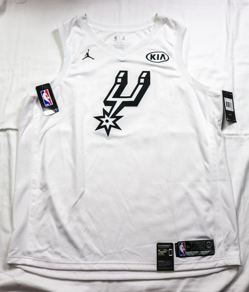 Jordan Kia 2018 All Star Spurs Kawhi Leonard 2 White Jersey 928874 106 Size XXL