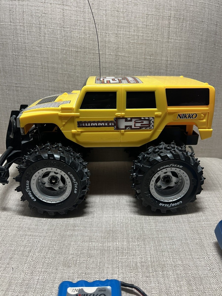 NIKKO Hummer H2 Yellow RC Car 10” Radio Controlled 4.8 Volt 2WD