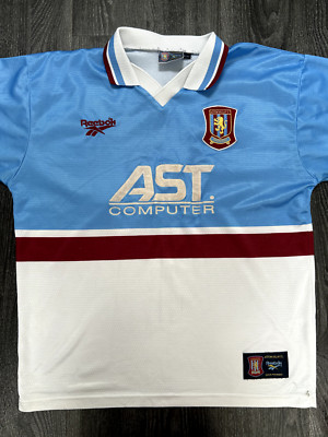 Original Authentic Reebok Aston Villa 1997/1998 Away Shirt Mens Large