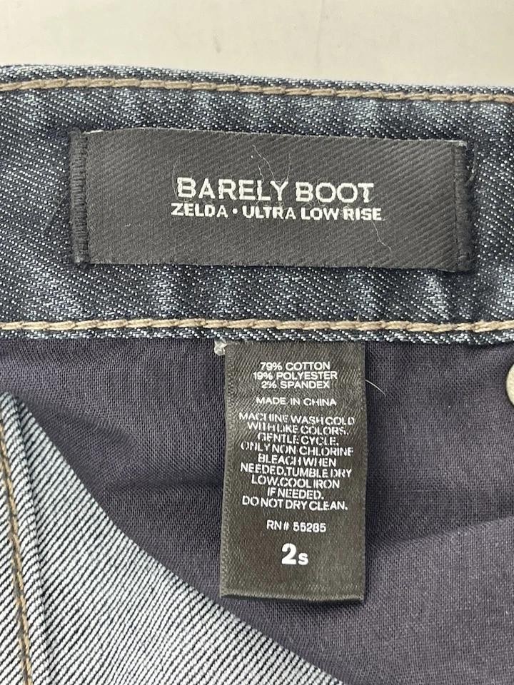 Express Barley Boot Cut Zelda Stretch Jeans Womens Size 2 S Blue Denim 32X29 - Image 3 of 4