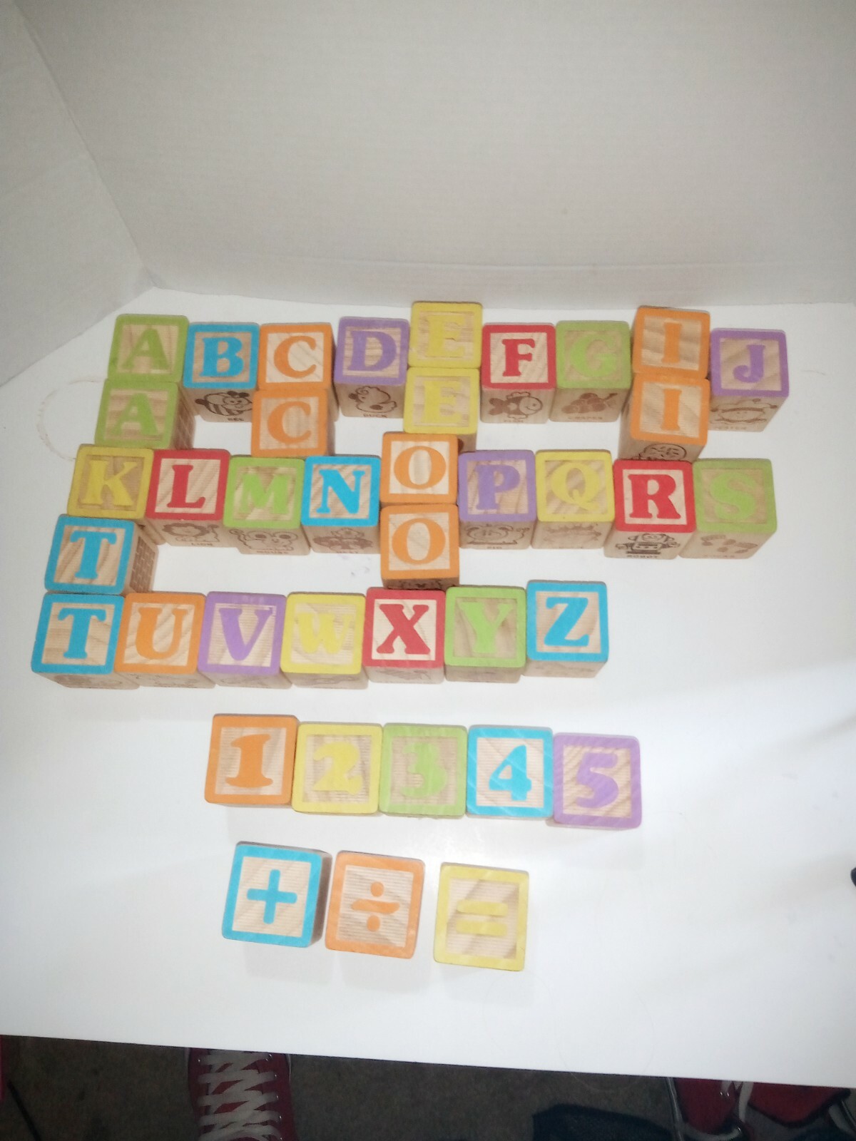 Learn &Amp; Play Alphabet Blocks With Numbers &Amp; Pictures (Lot Of 39) |  Ebay