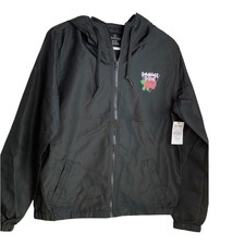 Empyre Kamryn Damage Done Black Windbraker Jacket Sz M Womens New Nwt