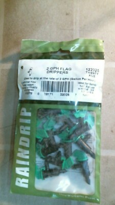 Raindrip 122025 2 GPH Flag Drippers, 25 ct. FREE SHIPPING