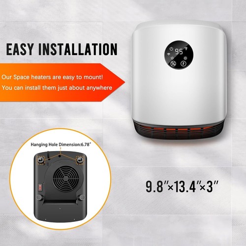 Electric Space Heater 1500W Fast Heating WiFi Space Heaters with 3 Modes, Safety - Picture 12 of 18