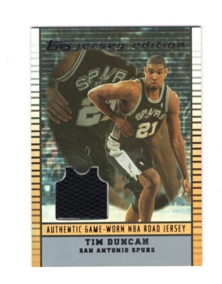 2002-03 Topps Jersey Edition Copper (Road)  #JE-TD Tim Duncan [85/299]