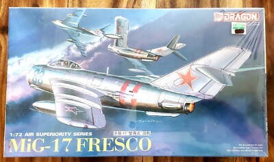 SEALED 1995 1/72 DML Dragon Russian Soviet Mig-17 Fresco Jet Model