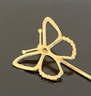 Butterfly Stick Pin 1 gram Estate 14k Solid Yellow Gold