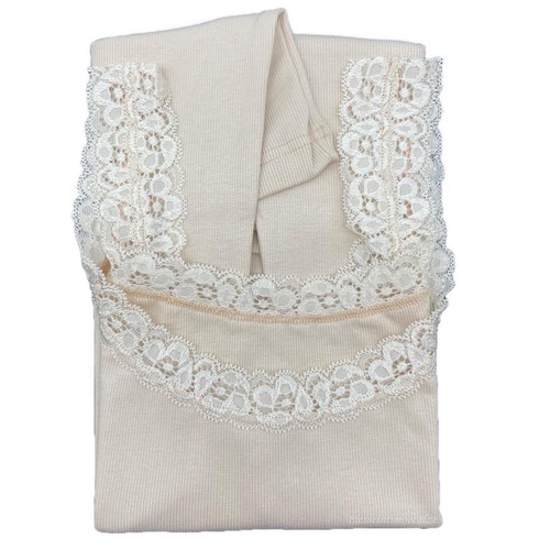 Canotta Intima Donna Canottiera Cotone Modal a Costina Elegante in Pizzo Top da - Foto 12 di 13