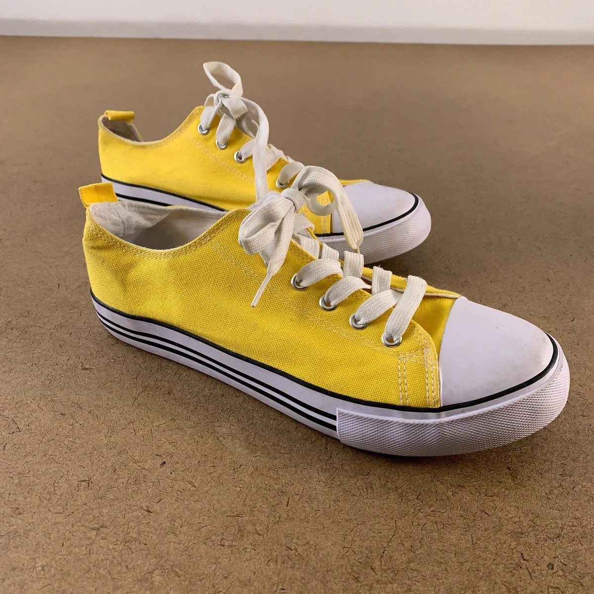 Yellow sale canvas sneakers