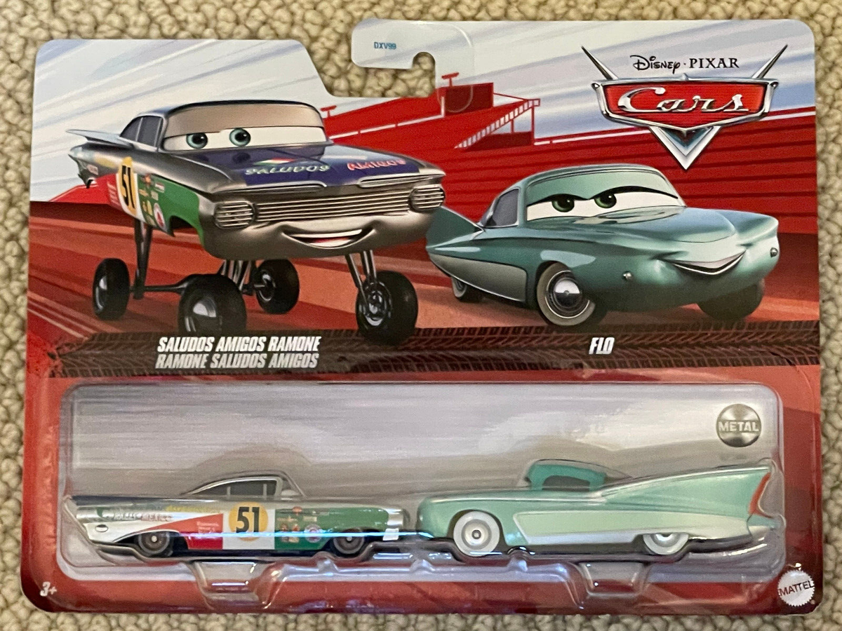Disney Pixar Cars 2packs Conrad Camber Jonas Carvers Ramone Flo