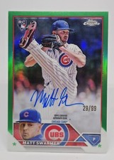 Matt Swarmer 2023 Topps Chrome - Rookie Autographs Green Refractor #RA-MS /99