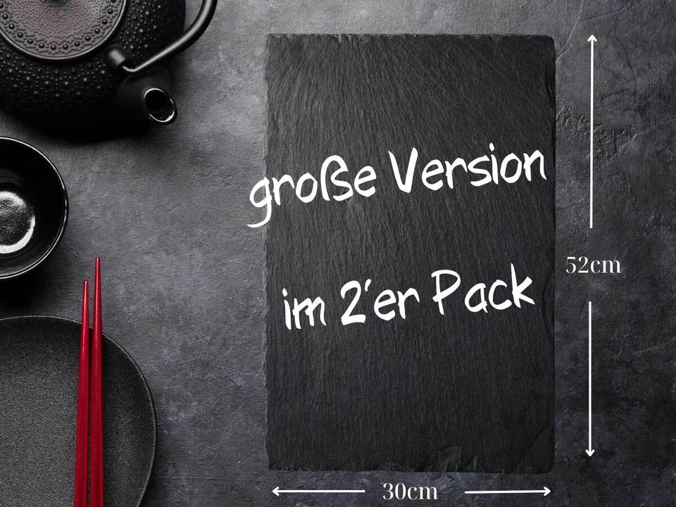 2´er Set Glas Herdabdeckplatten Multi-Platte 52x30cm Schneidebrett Schneidebrett - Bild 4 von 4