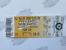 2006 Seattle Mariners at Oakland Athletics A's Ticket 5/18/06