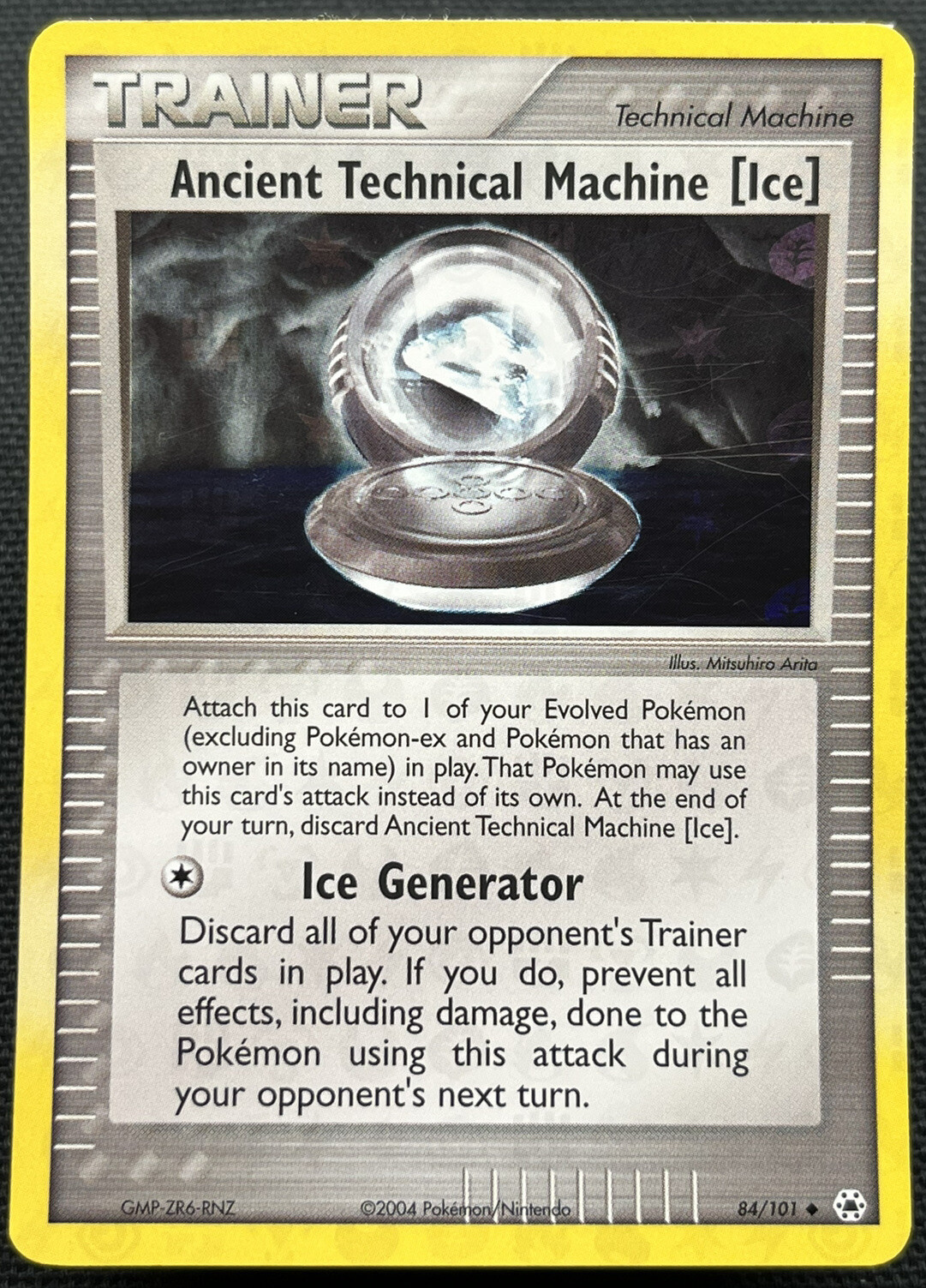 NM (Reverse) Pokemon ANCIENT TECHNICAL MACHINE [Ice] Card HIDDEN LEGENDS 84/101