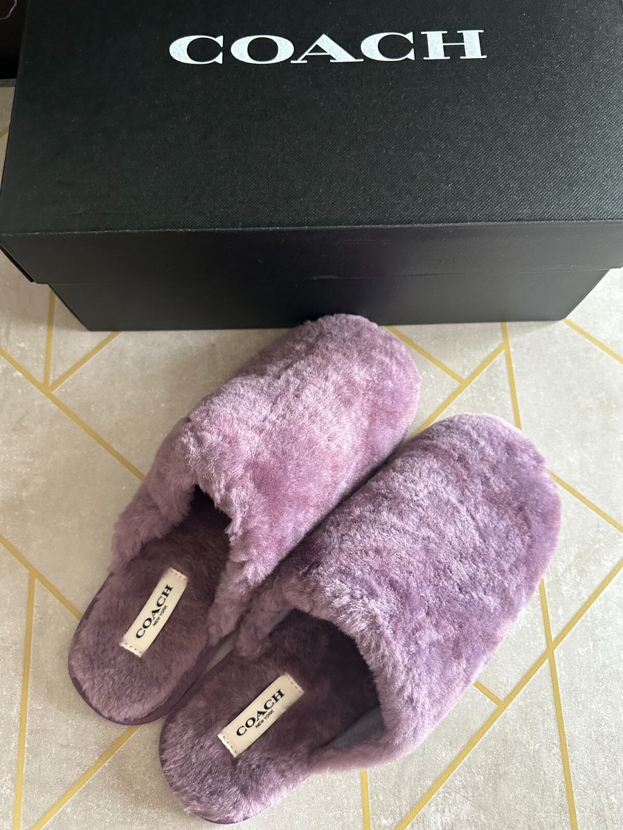 COACH ZENNIE SIG SLIPPER CM676 Light Purple WOMEN'S PICK SIZE | eBay